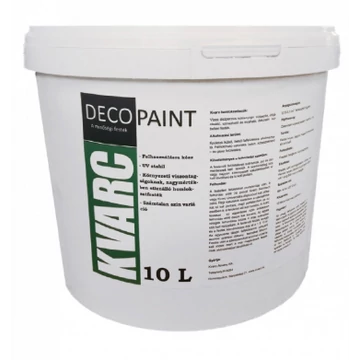 Kvarc Decopaint homlokzatfesték fehér 10l
