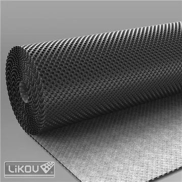 Felületszivárgó drénlemez 8 mm 500g/m2 2x20m 110g/m2 geotextíliával kasírozott