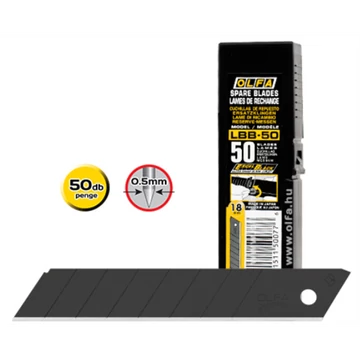 OLFA LBB-50 18 mm feketepenge 50db/cs