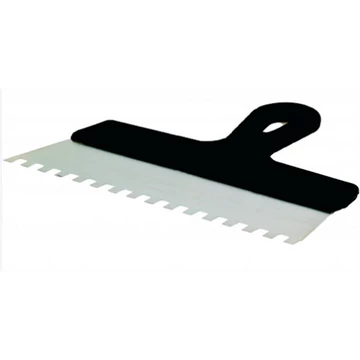 Fali spatulya 250mm rozsdamentes fogazott 6x6mm