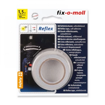 Öntapadó fényvisszaverő szalag 19mm 1,5m