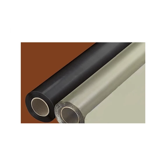 Takarófólia, Építési fólia, újrahasznosított PE - 0,09 mm - 4 x 25 m fekete