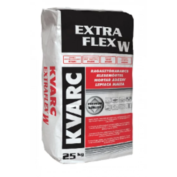 Kvarc Extraflex W C2TE S1 fehér csemperagasztó 25kg