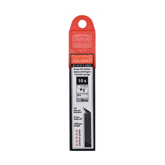 Linopenge fekete 18 mm 10db/cs ABRABORO