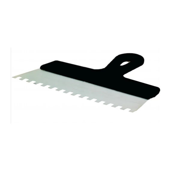 Fali spatulya 250mm rozsdamentes fogazott 6x6mm