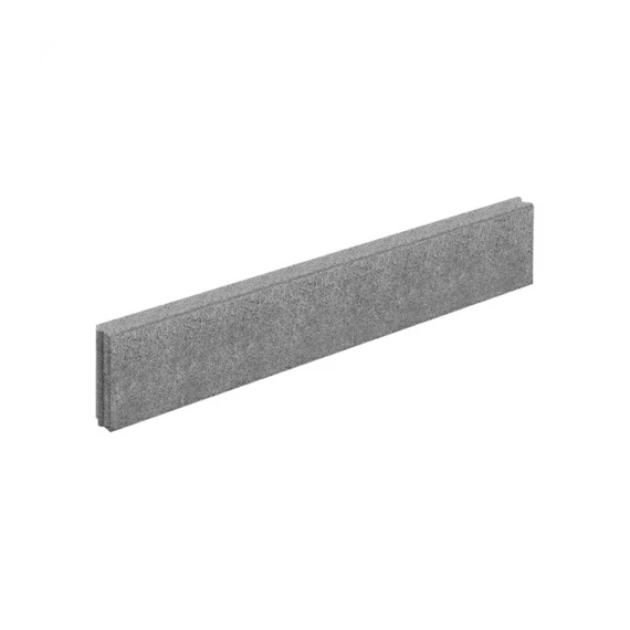 Kertiszegély 25 cm szürke nútos (28db/rlp)